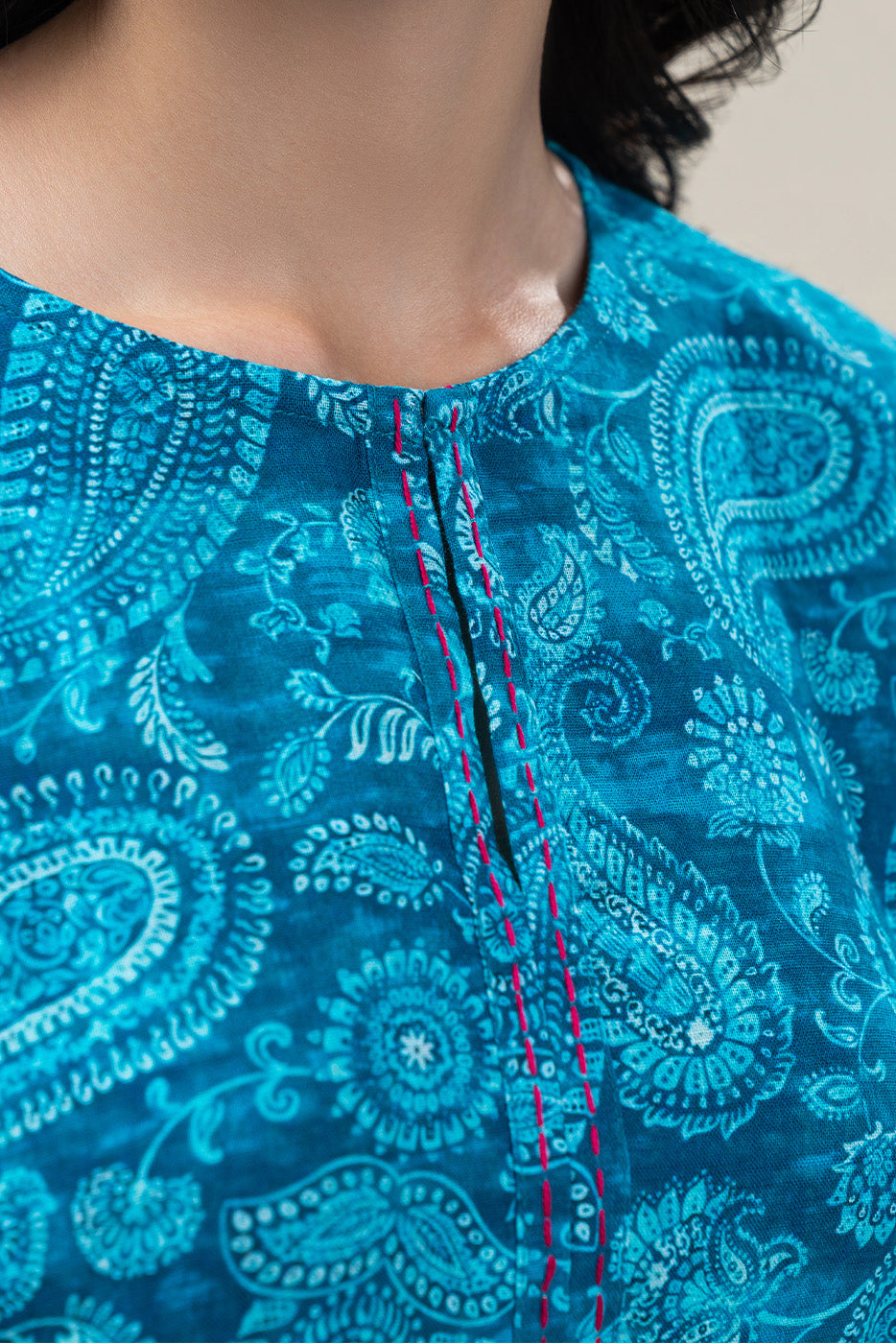 PRINTED KHADDAR SHIRT (PRET)