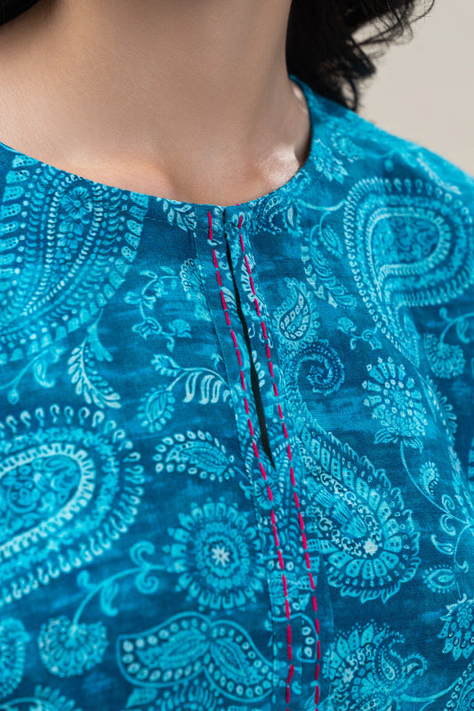 PRINTED KHADDAR SHIRT (PRET)