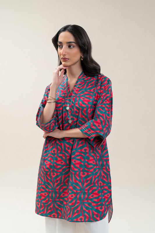 PRINTED KHADDAR SHIRT (PRET)