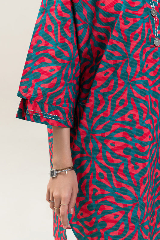 PRINTED KHADDAR SHIRT (PRET)