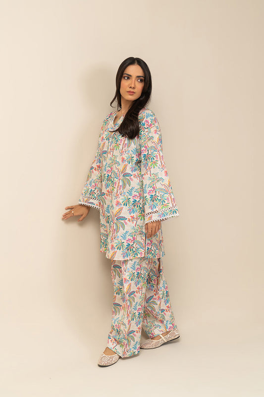 2 PIECE PRINTED KHADDAR SUIT (PRET)