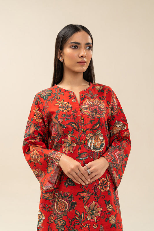 2 PIECE PRINTED KHADDAR SUIT (PRET)