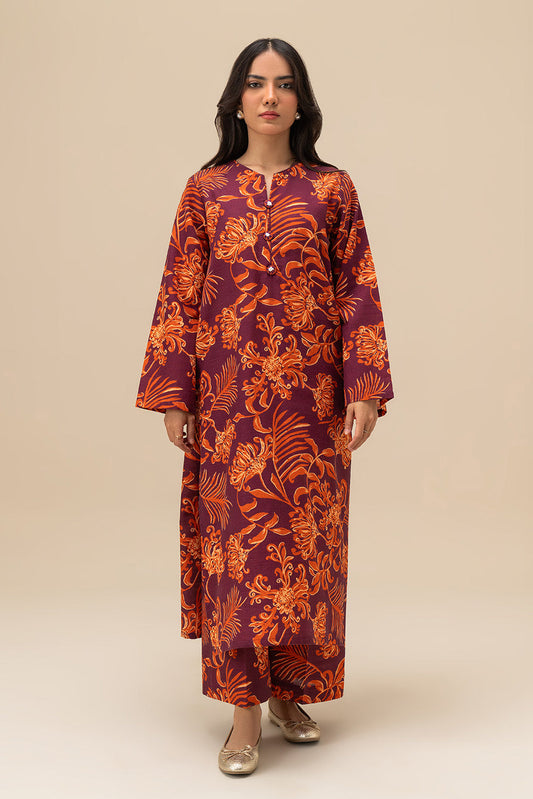 2 PIECE PRINTED KHADDAR SUIT (PRET)