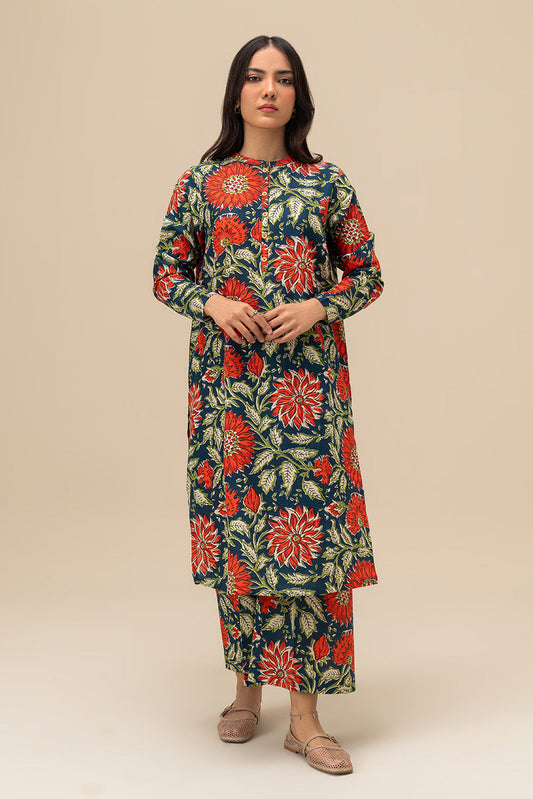 2 PIECE PRINTED KHADDAR SUIT (PRET)