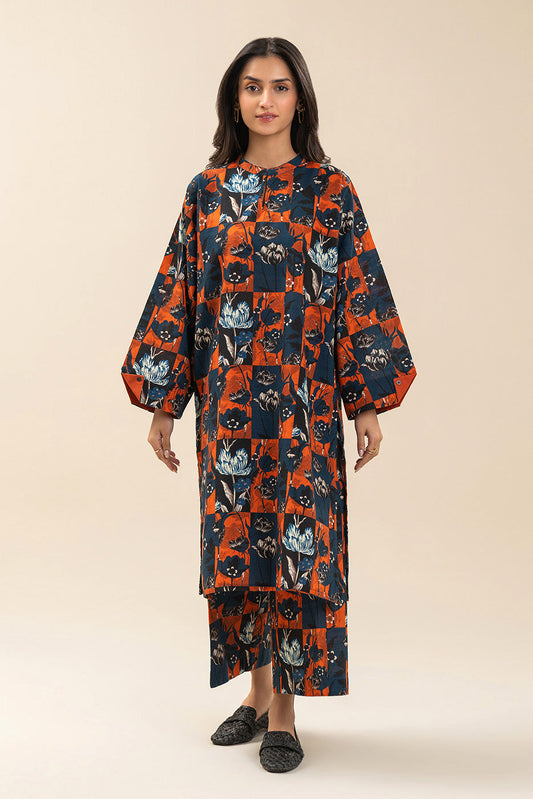 2 PIECE PRINTED KHADDAR SUIT (PRET)