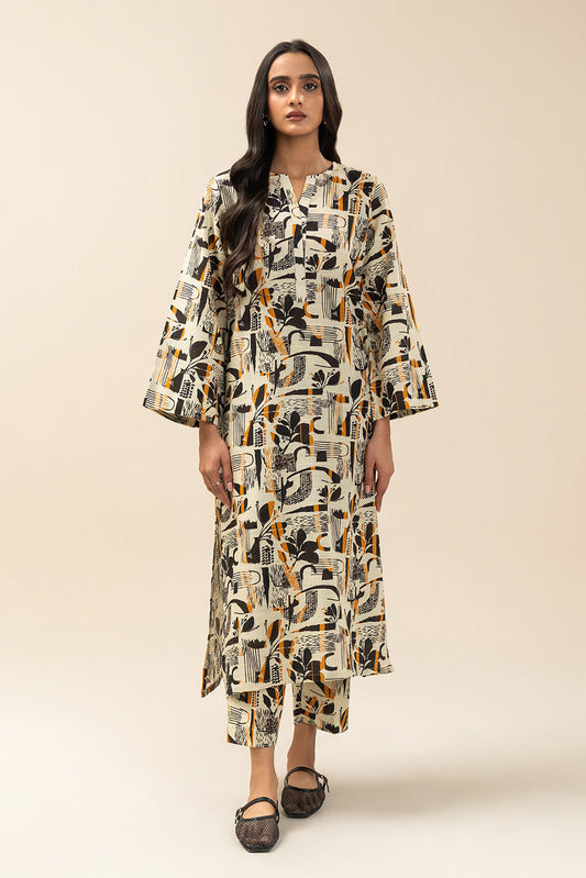 2 PIECE PRINTED KHADDAR SUIT (PRET)