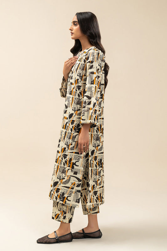 2 PIECE PRINTED KHADDAR SUIT (PRET)