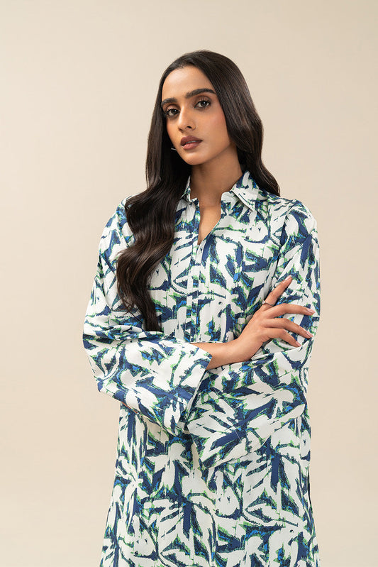 2 PIECE PRINTED COTTON VISCOSE SUIT (PRET)