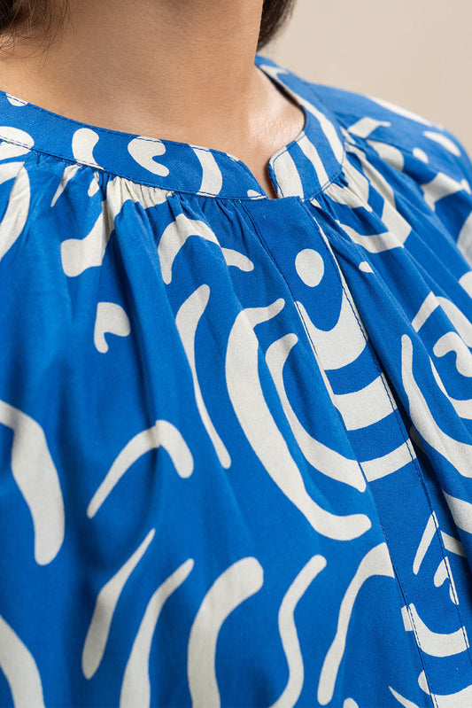 2 PIECE PRINTED COTTON VISCOSE SUIT (PRET)