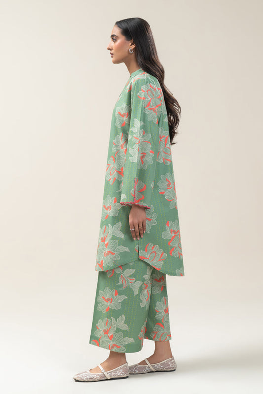 2 PIECE PRINTED COTTON VISCOSE SUIT (PRET)