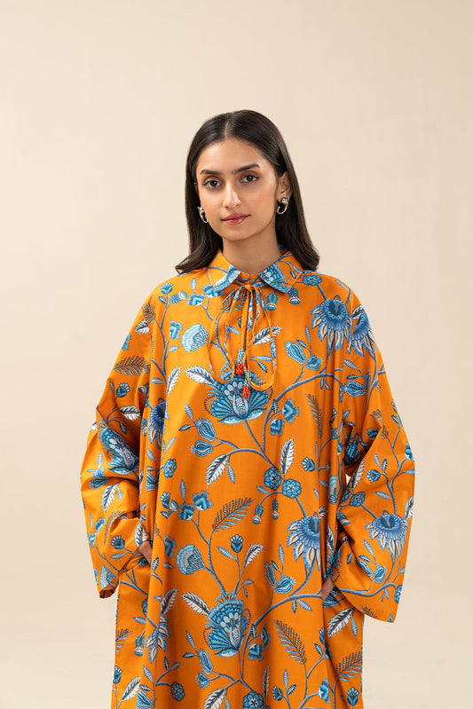2 PIECE PRINTED COTTON VISCOSE SUIT (PRET)