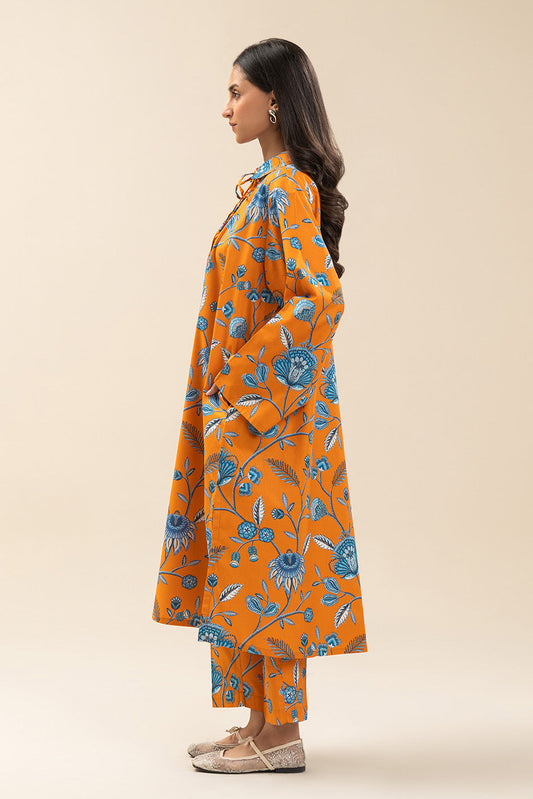 2 PIECE PRINTED COTTON VISCOSE SUIT (PRET)