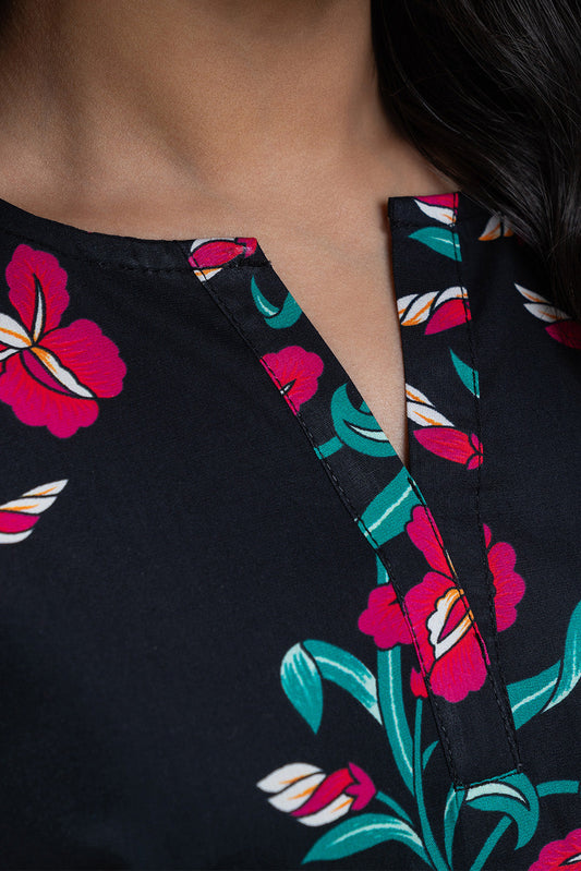 2 PIECE PRINTED COTTON VISCOSE SUIT (PRET)