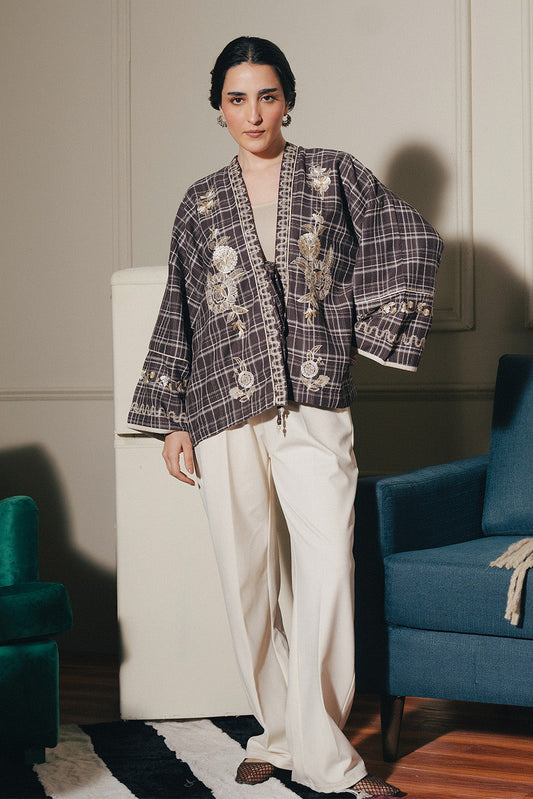 EMBROIDERED DOBBY TOP (PRET)