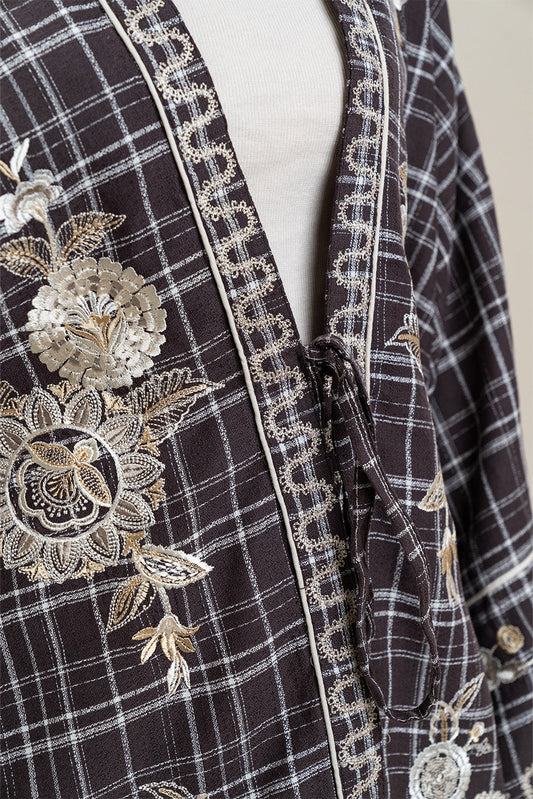 EMBROIDERED DOBBY TOP (PRET)