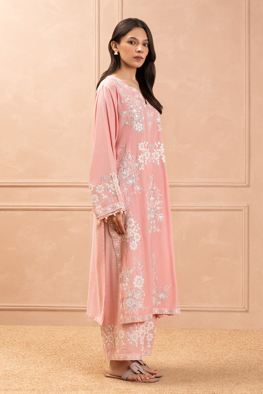2 PIECE EMBROIDERED RAW SILK SUIT (LUXURY PRET)