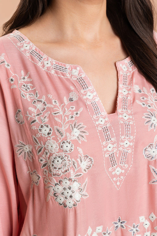 2 PIECE EMBROIDERED RAW SILK SUIT (LUXURY PRET)