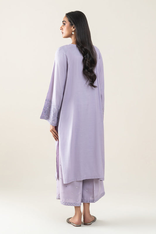 2 PIECE EMBROIDERED RAW SILK SUIT (LUXURY-PRET)