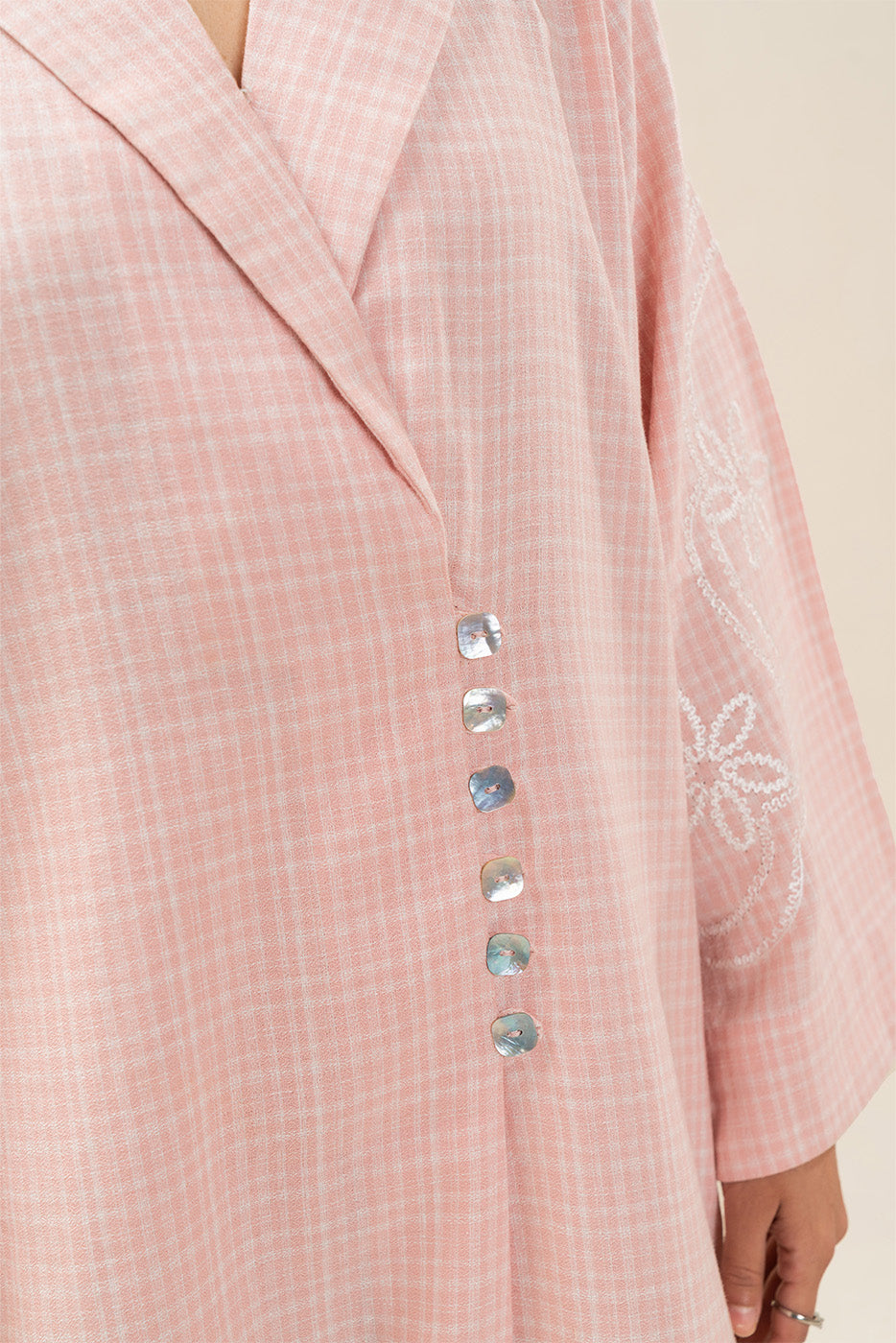 2 PIECE EMBROIDERED DOBBY SUIT (PRET)