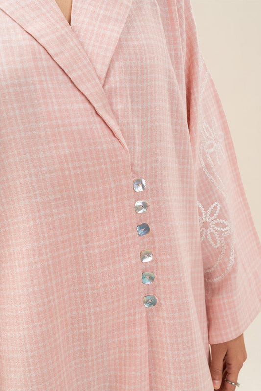 2 PIECE EMBROIDERED DOBBY SUIT (PRET)