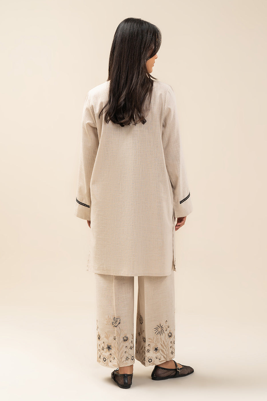 2 PIECE BASIC TWO WAY SLUB SUIT (PRET)