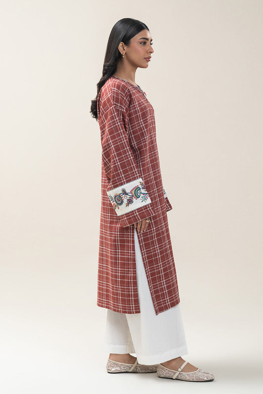 EMBROIDERED DOBBY SHIRT (PRET)