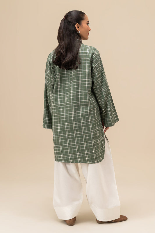 EMBROIDERED DOBBY SHIRT (PRET)