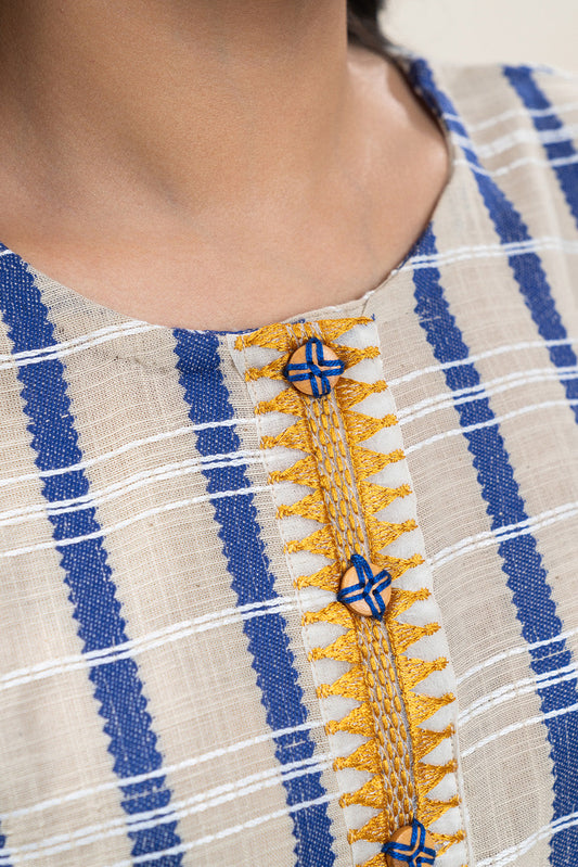 2 PIECE BASIC KHADDAR JACQUARD SUIT (PRET)