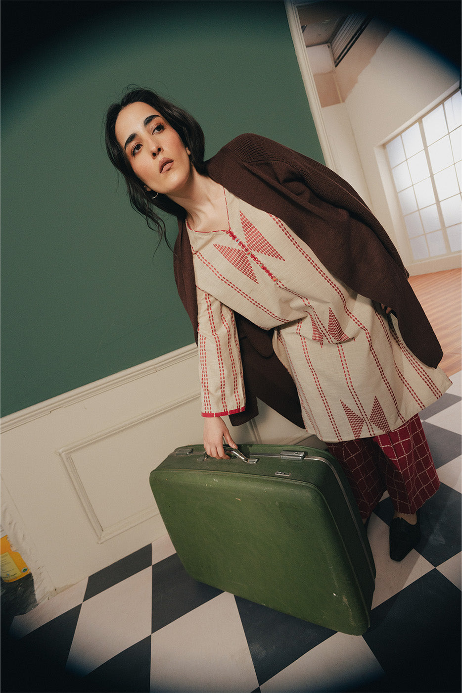 2 PIECE BASIC KHADDAR JACQUARD SUIT (PRET)