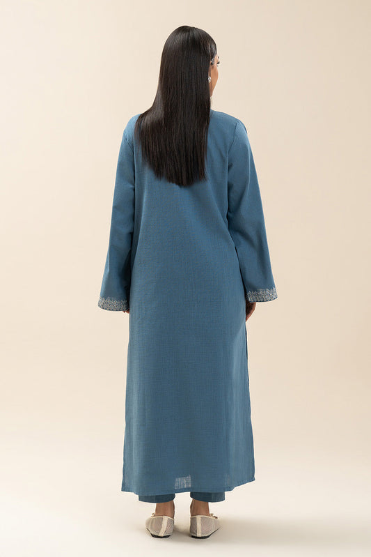 2 PIECE EMBROIDERED TWO WAY SLUB SUIT (PRET)