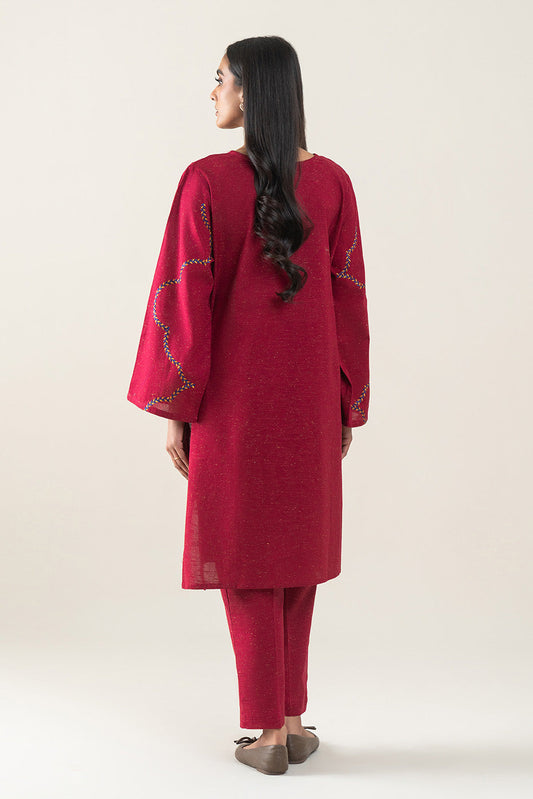 2 PIECE EMBROIDERED MULTI NEPS SUIT (PRET)