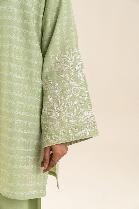 EMBROIDERED JACQUARD SHIRT (PRET)