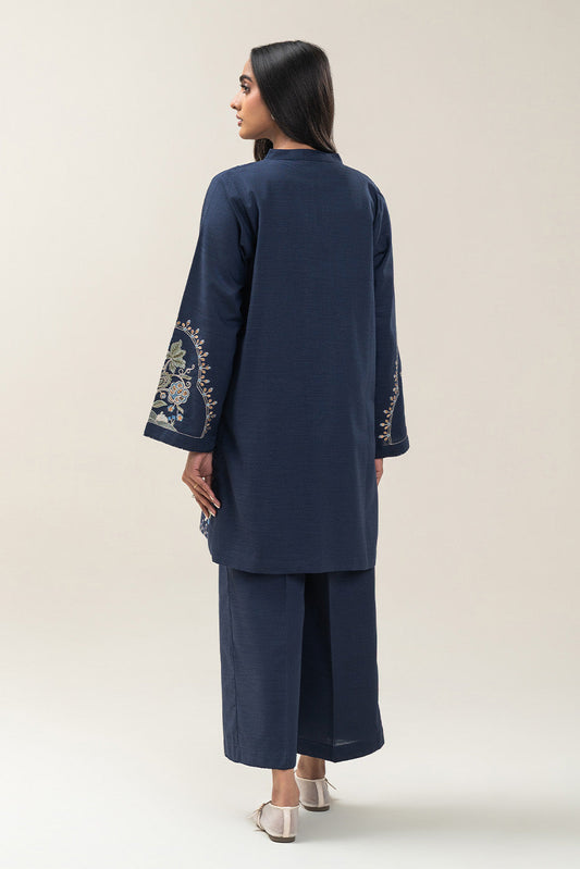 2 PIECE EMBROIDERED SLUB KHADDAR SUIT (PRET)