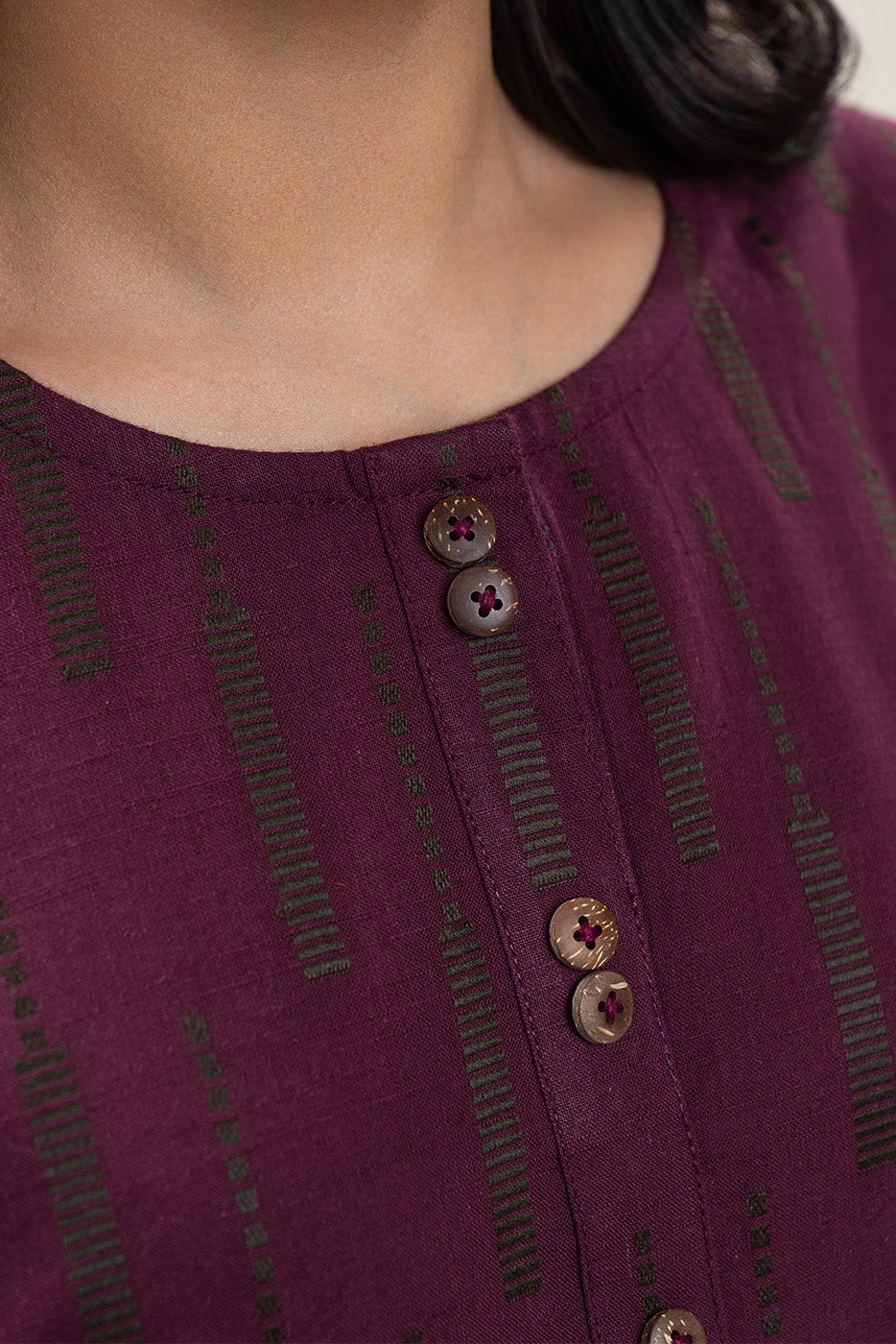 2 PIECE EMBROIDERED KHADDAR JACQUARD SUIT (PRET)