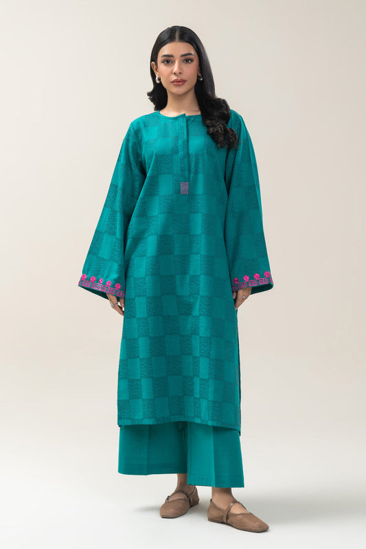 2 PIECE EMBROIDERED KHADDAR SUIT (PRET)