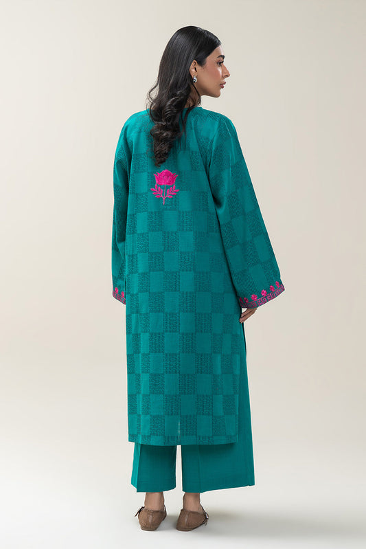 2 PIECE EMBROIDERED KHADDAR SUIT (PRET)