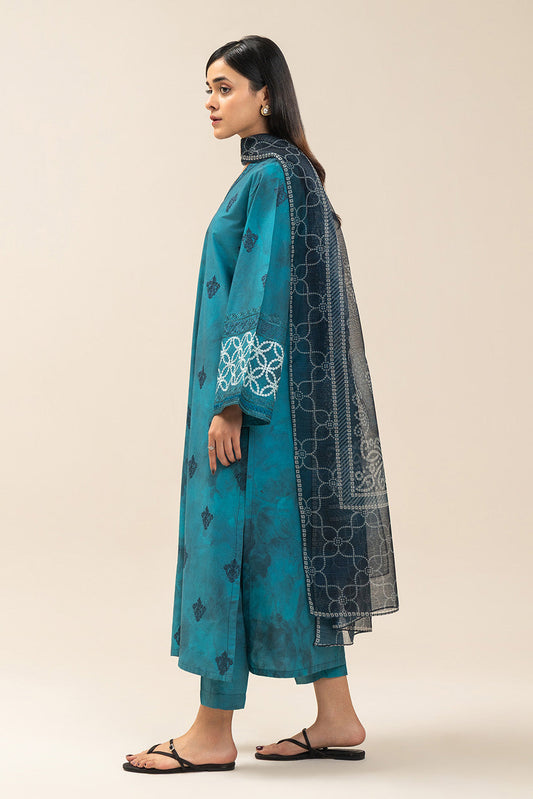3 PIECE EMBROIDERED COTTON VISCOSE SUIT (HIGH CASUAL)