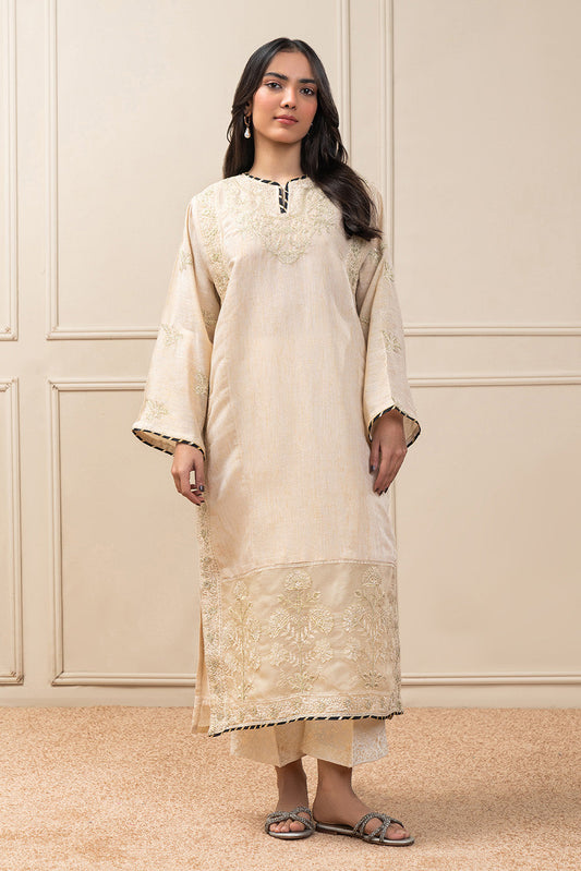 EMBROIDERED DYED SUIT (PRET)