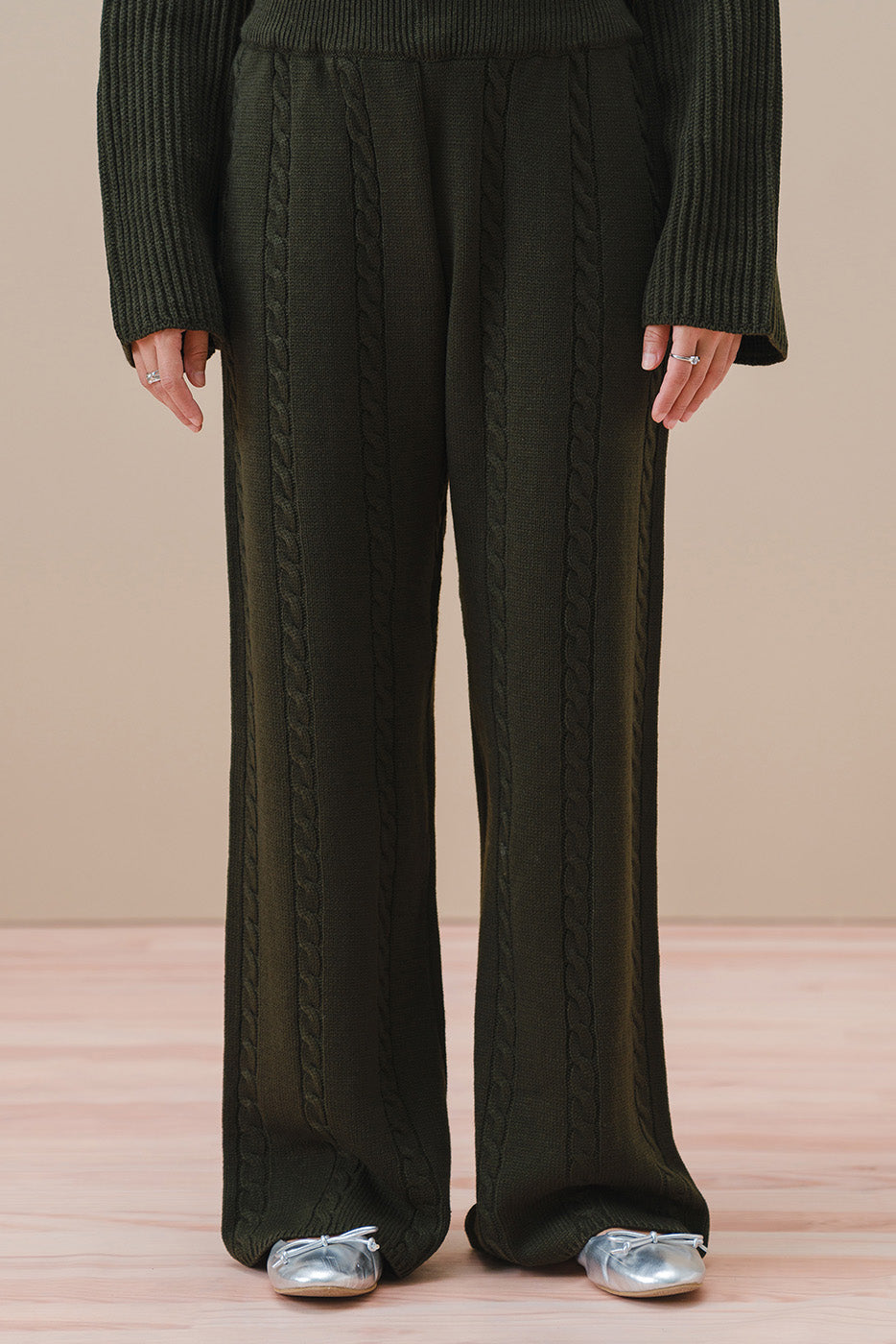 CHUNKY KNIT MOCK NECK PULLOVER