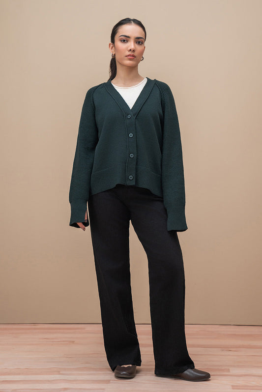 CROPPED RAGLAN CARDIGAN