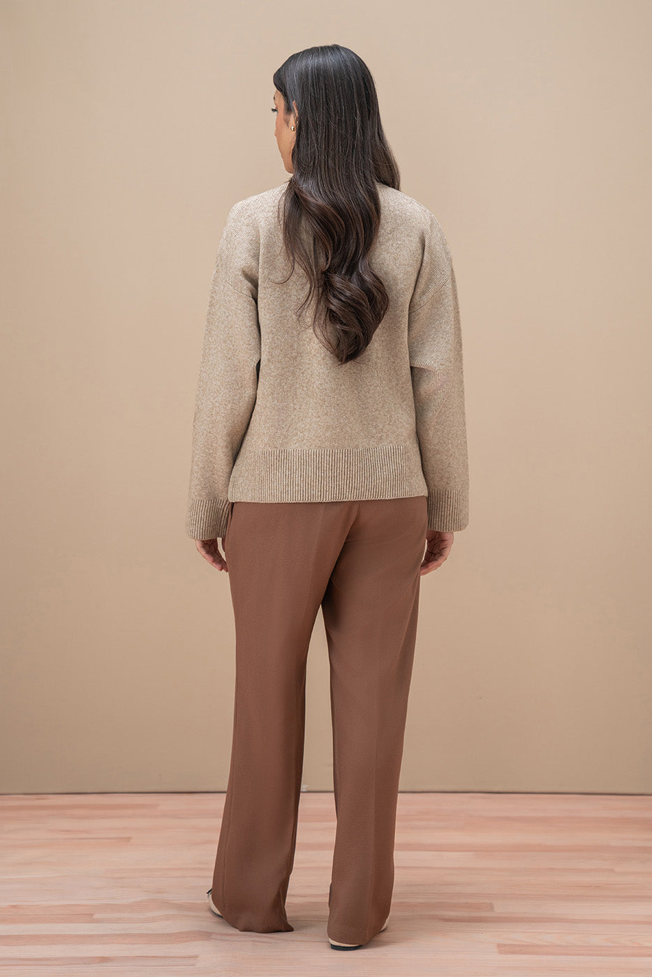 SIDE SLIT V-NECK CARDIGAN