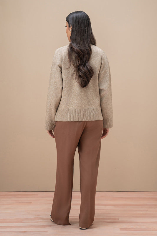 SIDE SLIT V-NECK CARDIGAN