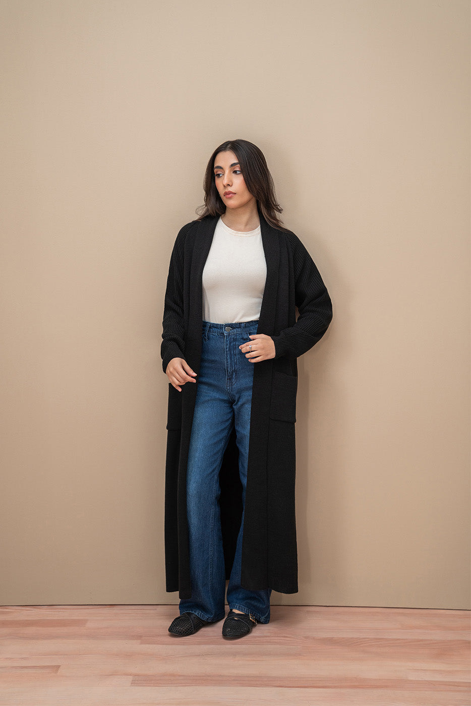 RAGLAN FULL LENGTH SHRUG