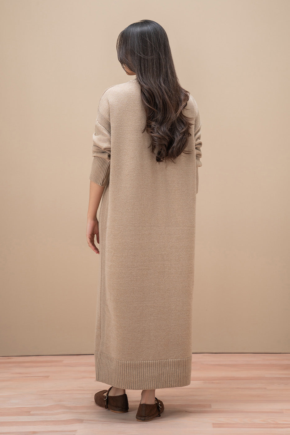 MOCK NECK DRESS LONG DRESS