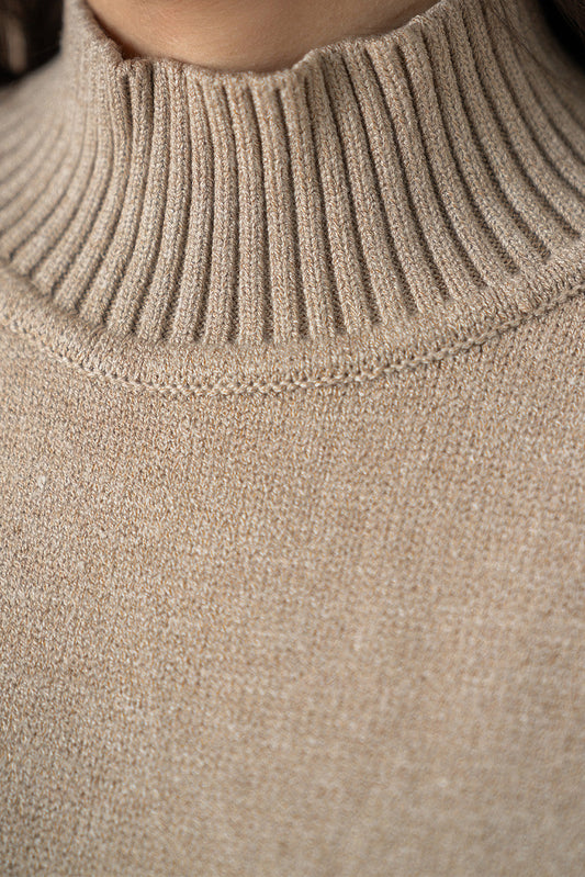 MOCK NECK DRESS LONG DRESS