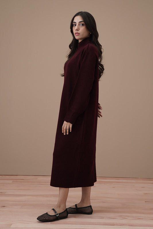 THUMBHOLE SLEEVE LONG DRESS