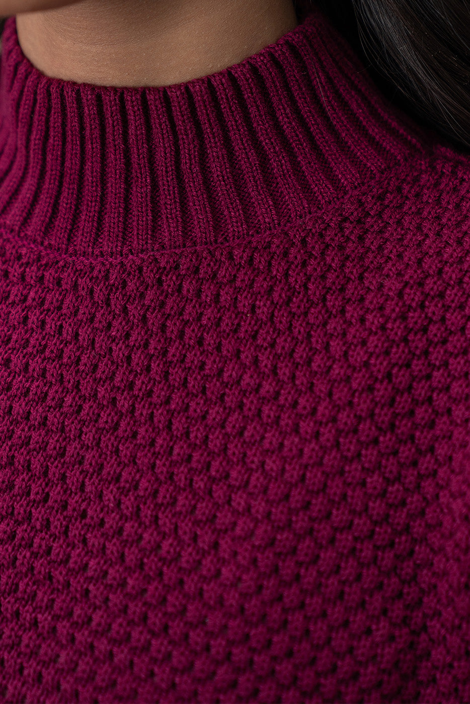 MOCK NECK SHORT LENGTH DRESS