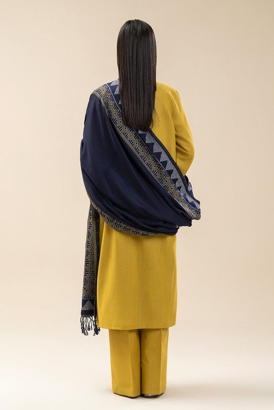 3 PIECE EMBROIDERED SLUB KHADDAR SUIT-MEDALLION BLISS (UNSTITCHED)