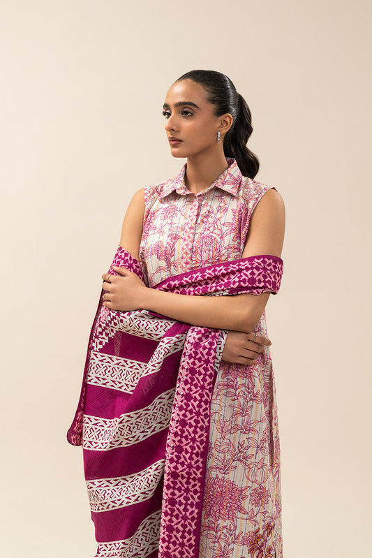 3 PIECE EMBROIDERED KHADDI JQ SUIT-BLUSH GRACE (UNSTITCHED)