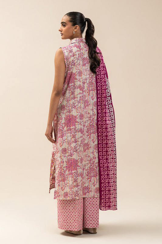 3 PIECE EMBROIDERED KHADDI JQ SUIT-BLUSH GRACE (UNSTITCHED)